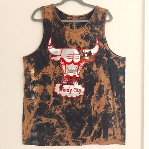 CHICAGO BULLS TIE DYE MENS MUSCLE TANK TEE